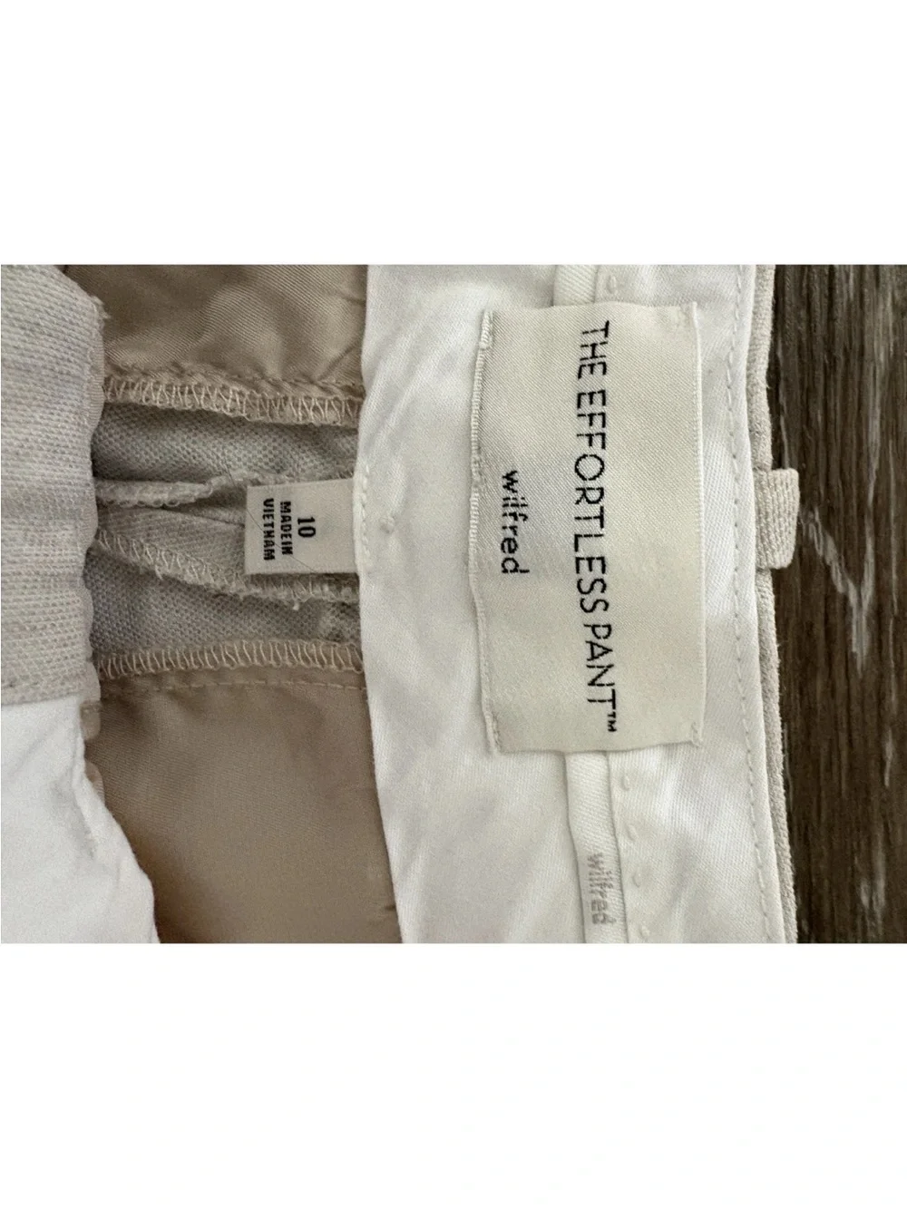Wilfred The Effortless Pant Aritzia Casual Linen Blend Pants - Light Beige